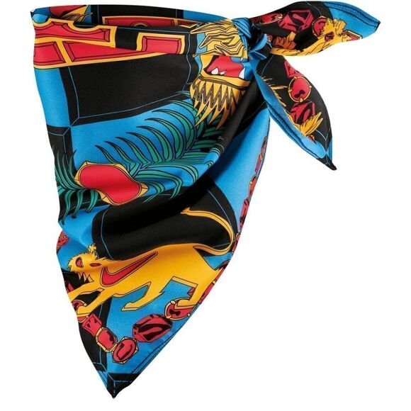 Nike LeBron James Dri-Fit Bandana Royal Lion Logo Unisex Blue Gold Red Black New - Picture 2 of 12